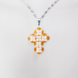Pendant 40cm - Sukhdeep-Silver Chain - Pendant 40cm - Laiton argenté
